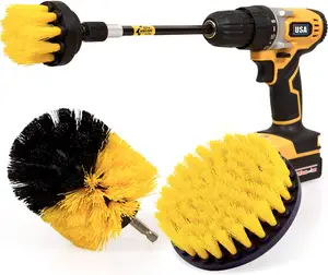 ZHENDA PP Powered Tile Cleaner Drill Electric Brush Set Grout Bathroom Cleaning