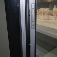 Fenêtre à battant intérieur en alliage d'aluminium de haute qualité avec verre trempé et moustiquaire intégrée pour villa, certifiée Energy Star