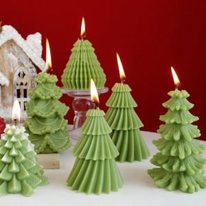 Velas al por mayor para árbol de Navidad, juego de caja de regalo de velas de cera de soja orgánica, diseño para decoración del hogar y bodas, velas artesanales con aroma floral - Product Image 1