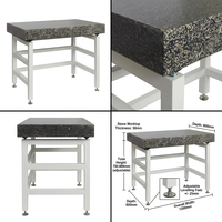 Meubles de laboratoire sur mesure OEM ODM, durables, robustes, anti-vibrations, table latérale de laboratoire moderne en marbre