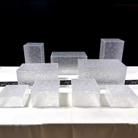 Présentoir de table en acrylique à ondulation d'eau pour décorations de mariage pour desserts et gâteaux Présentoir de nourriture pour hôtels et restaurants