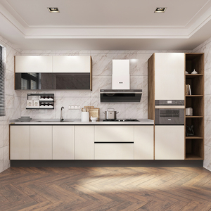 OPPEIN-<span class=keywords><strong>armarios</strong></span> de cocina de madera, rectos, montados, hechos a la medida - Product Image 2