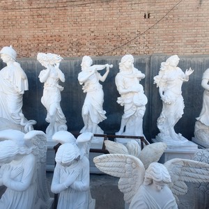 Stock Promotion Extérieur Jardin Décoration Pierre Naturelle Figure <span class=keywords><strong>Statue</strong></span> Sculpté À La Main Grec <span class=keywords><strong>Marbre</strong></span> Lady Sculpture - Product Image 2