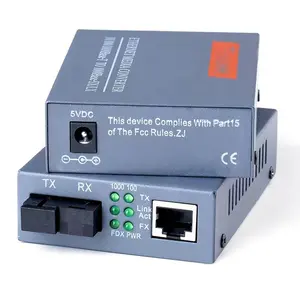 Ethernet Fiber Optische Media Converter 10/100/1000M Sc 20Km Media Converter