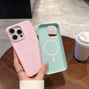 For iPhone 16 Pro Max skin-feel fine ring <b>magnetic</b> <b>phone</b> case for iPhone 17 Pro matte TPU soft case shockproof - Product Image 3