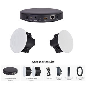 ลำ<span class=keywords><strong>โพ</strong></span><span class=keywords><strong>ง</strong></span>ไร้สายแบบฝัง<span class=keywords><strong>เพดาน</strong></span> Cloudyx CS-8 |   อินพุต USB และ WiFi แบบดูอัลแบนด์ขนาด 6.5 นิ้ว สำหรับโฮมเธียเตอร์และระบบเสียงหลายห้อง - Product Image 1