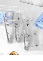 Reliure à spirales en PVC transparent personnalisée avec fermeture à clip pour cartes de visite, dossier de fichiers A6/A7, couverture de carnet économique