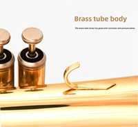 XS-025C XINSEN Brass Down Bb Tune Fuluger Beginner Silver Plated 3 Piston Valves Soprano Trumpet