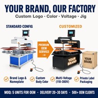 Machine de presse à chaud rotative à 6 stations pour sublimation, fabrication OEM/ODM, 22 ans d'expérience en usine, impression de vêtements