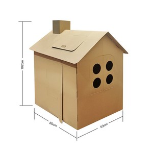 Maison en papier à peindre soi-même pour enfants, maison tridimensionnelle éducative à peindre à la main, personnalisation, âges 7-14 ans, <span class=keywords><strong>couleur</strong></span> - Product Image 3
