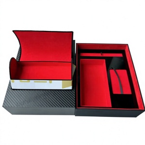 Custom Logo Fashionable Luxury Black Cardboard Gift <b>Box</b> Paper Packaging Case for Sunglasses <b>Pen</b> Watch With Insert Tray - Product Image 1