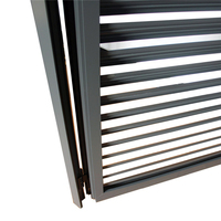 Fenêtre à lamelles réglables en Aluminium, porte et fenêtre en métal, conception Oem