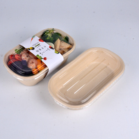Senang02 la nouvelle liste plaque à pulpe à emporter M Bagasse canne à sucre nourriture Rectangle compartiment boîte biodégradable