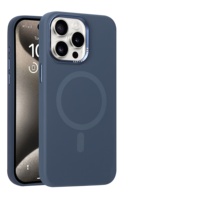 Pour iPhone 14 Étui en silicone pour iPhone 13 Étui magnétique pour iPhone 16 Plus