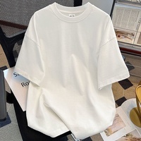 Kaos Oblong Pria & Wanita Bahan Terry Tebal 300g 100% Katun Ukuran Besar