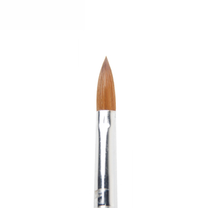 Pinceau à ongles en poils de Kolinsky 100% pur avec manche en bois personnalisé, virole argentée sertie, pour poudre acrylique et manucure - Product Image 3