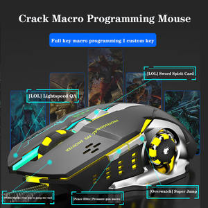 गर्म बेच वायर्ड गेमिंग माउस मैक्रो प्रोग्रामिंग कार्यालय लैपटॉप चमकदार वायर्ड ऑप्टिकल माउस - Product Image 3
