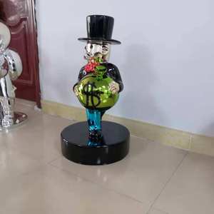Vente en gros, sculpture de monopole Alec en placage 80cm, statues de monopole grandeur nature, statue en résine Alec <span class=keywords><strong>Monopoly</strong></span> - Product Image 3