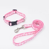 Animal Chien Accessoires Fournitures Nylon Luxe Entraînement Chat Chien Collier et Laisse Set Ceinture de guidage pour chiens
