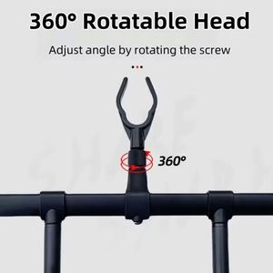 Support de canne à pêche d'extérieur - Support pliable multi-têtes en alliage d'aluminium avec piquet de fixation au sol pour la pêche en mer et en lac - Product Image 4