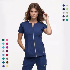 High quality printed uniform meidcal scrubs wholesale