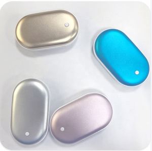 Productos Más Vendidos en Alibaba 2026, Calentador de Manos Portátil Recargable por USB de 5000 mAh, Mini Banco de Energía Móvil - Product Image 2