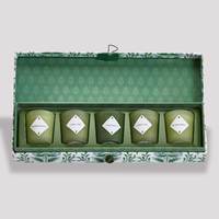 Boîte à bougies personnalisée écologique 3-Pack emballage en papier recyclé doublure éponge pour bougies parfum cadeaux-personnalisé en relief