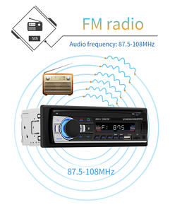 AutoRadio de 1DIN para coche, Radio JSD530 con 2USB, Audio electrónico, BT, <span class=keywords><strong>FM</strong></span>, manos libres, estéreo, AUX, SD, reproductor Mp3 - Product Image 3