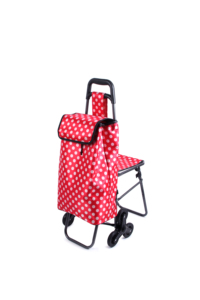 फैक्टरी सीधे बिक्री छह पहियों रंगीन शॉपिंग ट्रॉली जाने upstairs - Product Image 4