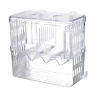 Boîte d'élevage de poissons avec plateau en V, alimentée par l'air et boîte de reproduction régulière pour Guppy vivipore