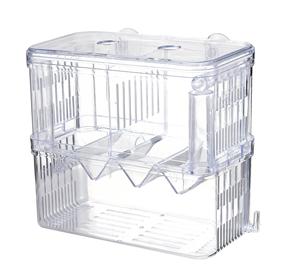 Boîte d'élevage de poissons avec plateau <span class=keywords><strong>en</strong></span> <span class=keywords><strong>V</strong></span>, alimentée par l'air et boîte de reproduction régulière pour Guppy vivipore - Product Image 5
