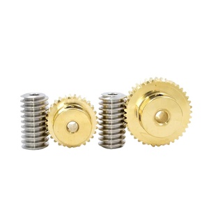 Tùy chỉnh thực hiện tùy chỉnh mô-đun 0.2 2.2 Kim Loại Gang thép không gỉ 90 độ bevel vòng xoắn ốc Worm Gear Set cho Reducer - Product Image 2