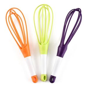 2 in 1 Kitchen Cooking <b>Plastic</b> Whisk Tool Rotary Manual <b>Egg</b> Beater - Product Image 4