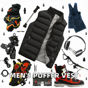 Gilet d'hiver décontracté pour homme sur mesure OEM, veste légère sans manches, rembourrage matelassé avec fermeture éclair, col roulé, vêtements d'extérieur - Product Image 3