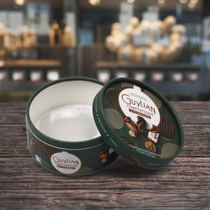 Tube d'emballage rond en carton biodégradable de qualité alimentaire pour chocolat, personnalisable en gros pour usine - Product Image 2