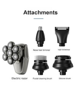 CITICITY Professional 7-Head <b>Shaver</b> for Men IPX7 Waterproof LED Display Screen Rechargeable Electric <b>Shaver</b> for <b>Face</b> and Body - Product Image 4