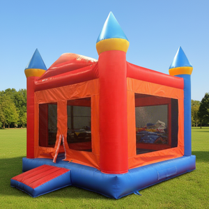 WINSUN Pequeño Castillo Inflable, Parque de Diversiones Inflable, Trampolín Inflable para Niños - Product Image 1