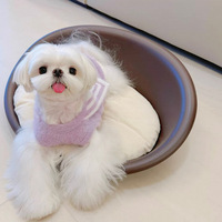 Vêtements pour animaux de compagnie en tricot uni, vêtements pour chats, pull en polaire doux pour chien