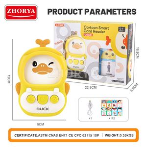 เครื่องเรียนรู้สำหรับเด็ก Zhorya ของเล่นเสริมพัฒนาการรูปเป็ดน่ารัก บัตรคำศัพท์พูดได้ 112 ใบ ของเล่นเสริมการเรียนรู้ - Product Image 6