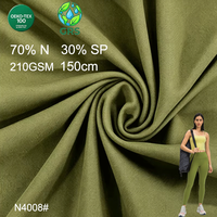 Tissu de sport et yoga extensible double face en maille douce, 30 % élasthanne, 70 % nylon, 210 GSM, livraison rapide