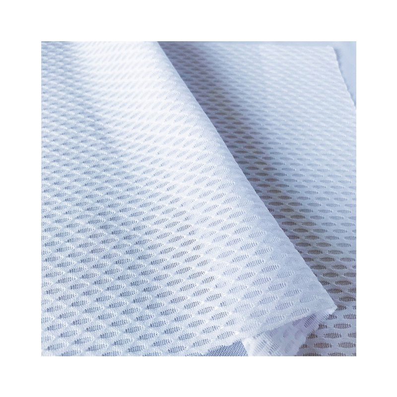 Wholesale cheap solid color breathable stretch fabrics polyester jacquard mesh fabric for cycling wear