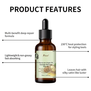 Aceite de Argán de Marruecos para el Tratamiento del Cabello, Aceite de Jojoba, Queratina Hidrolizada, Protección contra el Calor, Aceite Nutritivo Reparador para Cabello Dañado - Product Image 3