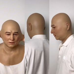 <span class=keywords><strong>Masque</strong></span> de tête en silicone pour homme, à haute dégaine, réutilisable, souple et extensible, pour films, séries TV, Halloween et cosplay - Product Image 4