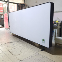 Boîte à lumière LED de plafond DIY, cadre en aluminium imperméable pour extérieur, 2,5 m de long, acrylique, 1000 lumens pour magasin