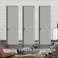 OEM ODM Custom Factory Direct Sound Insulation Timber Interior Room Door Multiple Designs, Luxury Modern for Villa Apartment