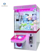 Venta al por mayor de fábrica: Mini grúa comercial operada con monedas, máquina de garras para premios de peluches, logotipo personalizado, marca LeChen para tiendas de regalos