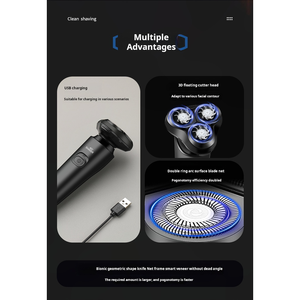 <span class=keywords><strong>Rasoir</strong></span> électrique rotatif 4 en 1 étanche Usb rechargeable <span class=keywords><strong>Rasoir</strong></span> électrique rotatif pour le visage des hommes - Product Image 4