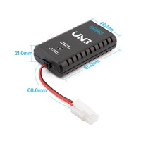 Cargador de Baterías ToolkitRC UN3 4-8S USB-C NiMh U3 2-3S LiPo 2A 25W con Puerto de Balanceo y Carga Directa para Piezas de Aviones RC y Drones FPV