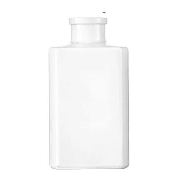 Unique Diffuser Bottles White Empty Bottle Car Diffuser Square Shape Painted 100 ml Glass Bottle for Diffuser