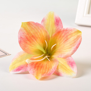 Artificial <strong>Lily</strong> Heads Silk <strong>Lily</strong> Heads <strong>Flower</strong> Heads for Wedding Hanging Hair Accessories DIY Decoration - Product Image 3